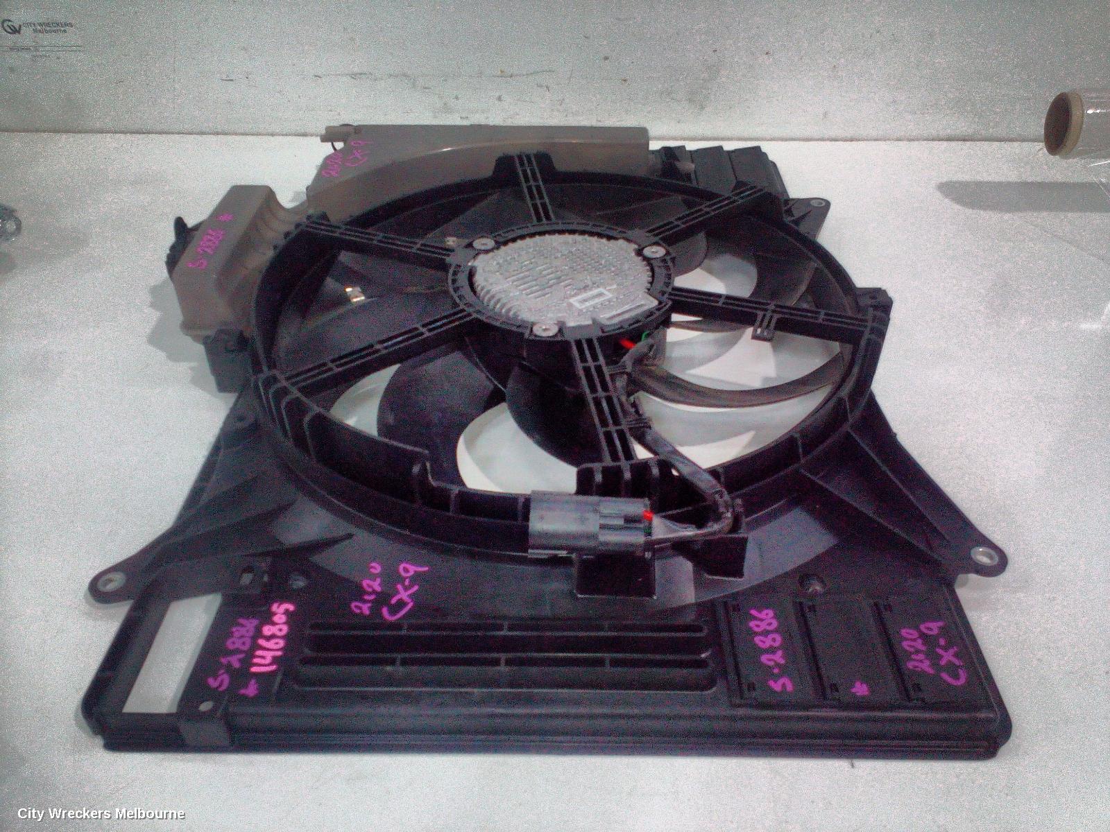 MAZDA CX9 FAN, RADIATOR FAN, PETROL, 2.5, TURBO, TC, 07/2016 - 12/2024