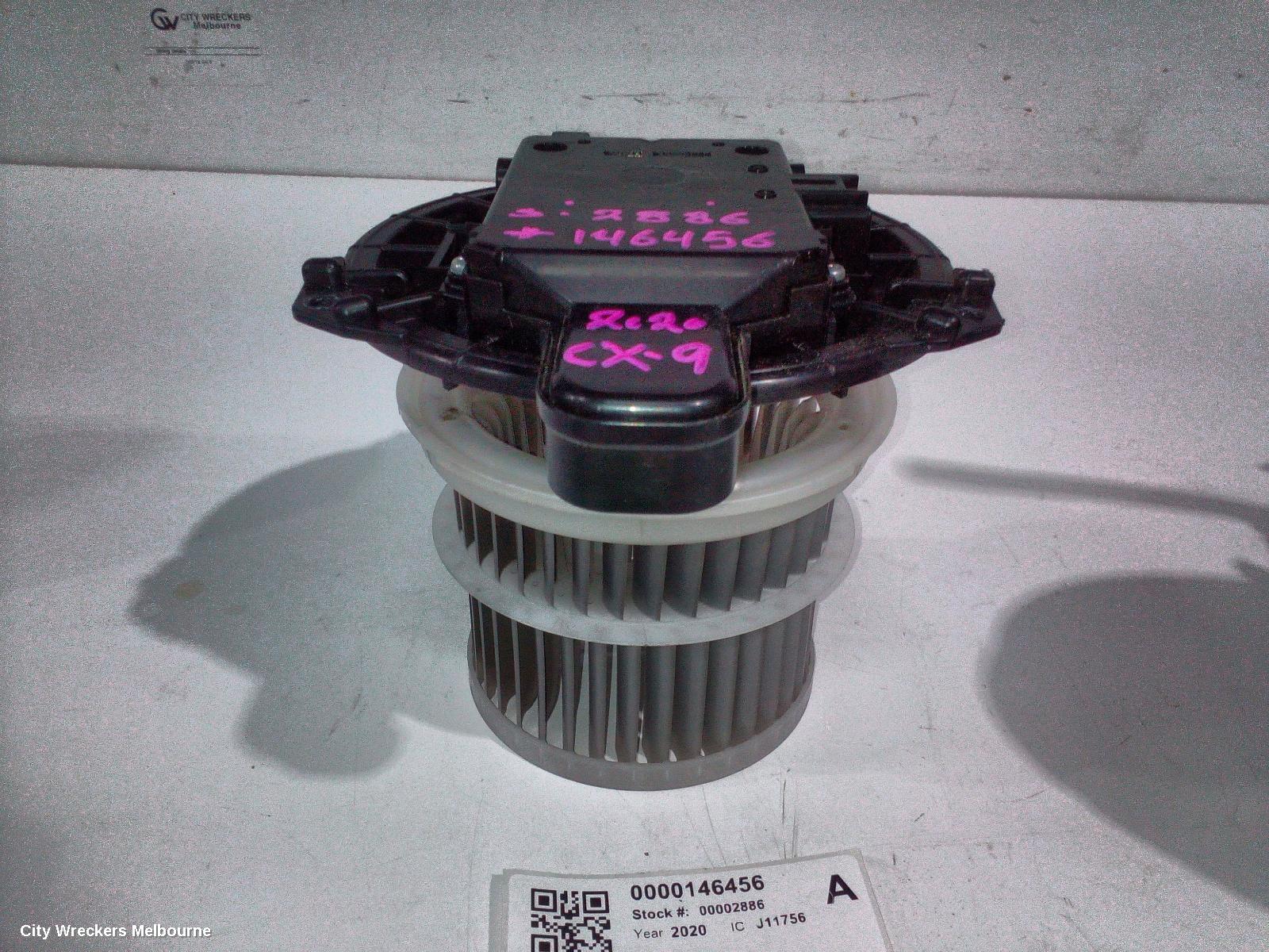 MAZDA CX9 HEATER FAN MOTOR, FRONT, TC, 07/2016 - 12/2024