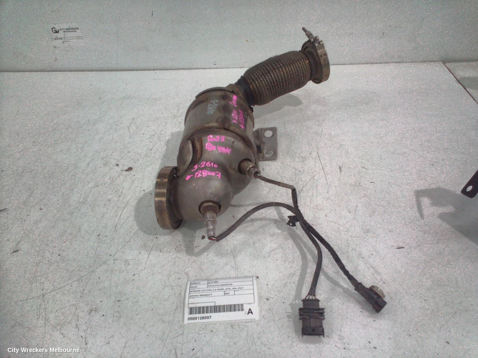 LDV G10 CATALYTIC CONVERTER, DOWNPIPE-CAT TYPE, 2.0, DIESEL, SV7C, VAN, 07/2021 ONWARDS