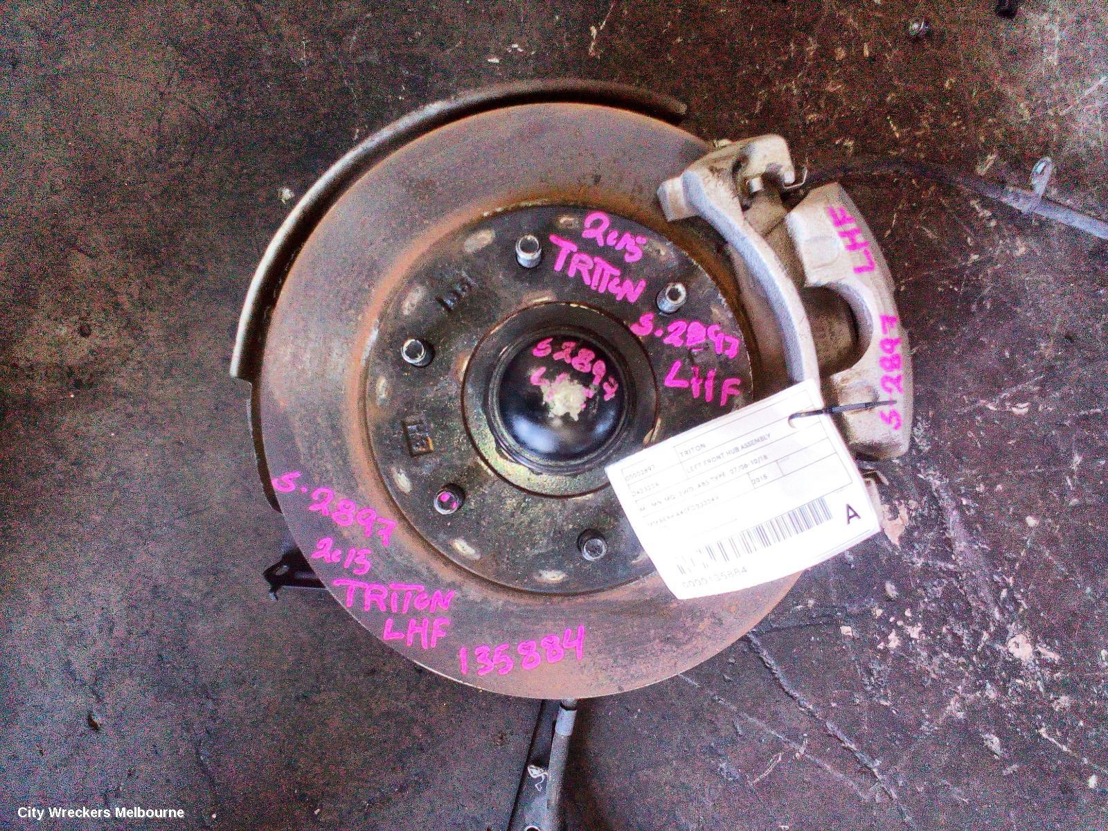MITSUBISHI TRITON LEFT FRONT HUB ASSEMBLY, ML-MN-MQ, 2WD, ABS TYPE, 07/2006 - 10/2018