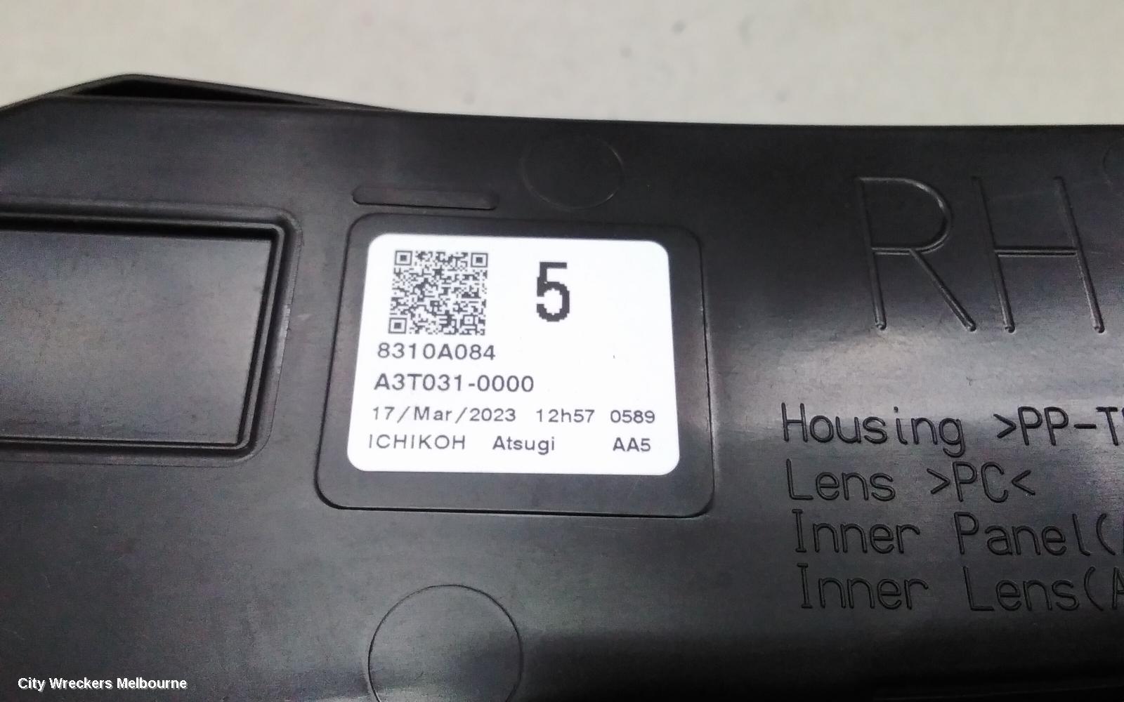 MITSUBISHI OUTLANDER RIGHT INDICATOR/FOG/SIDE, ZM, DAYTIME RUNNING LAMP, 08/2021 ONWARDS