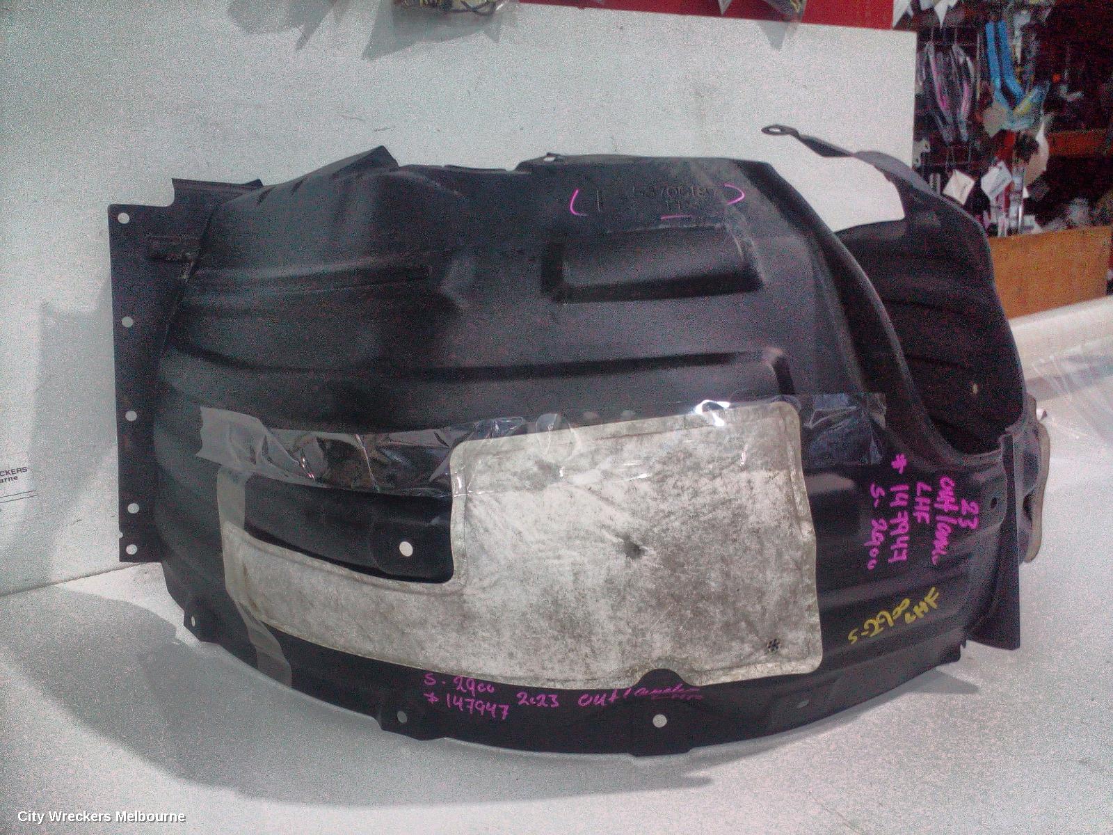 MITSUBISHI OUTLANDER LEFT GUARD LINER, FRONT, ZM, 08/2021 ONWARDS