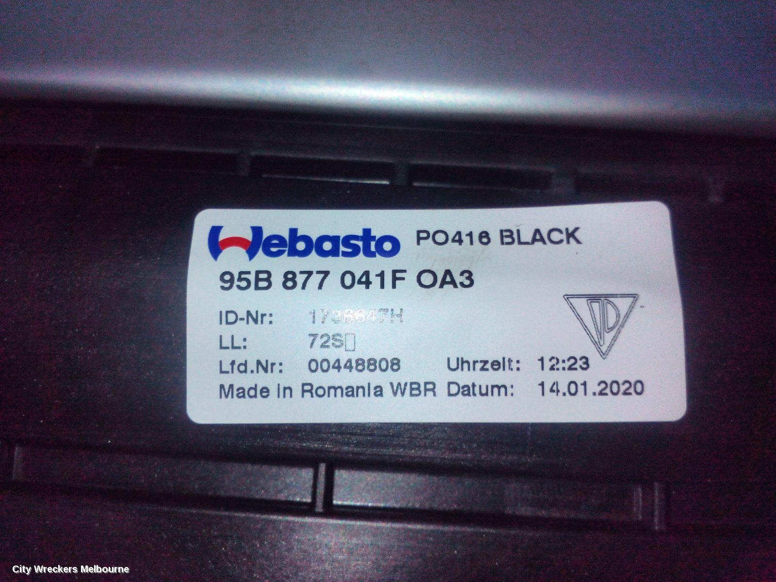 PORSCHE MACAN ROOF GLASS/SUNROOF/T, 95B, 06/2014 - 12/2025