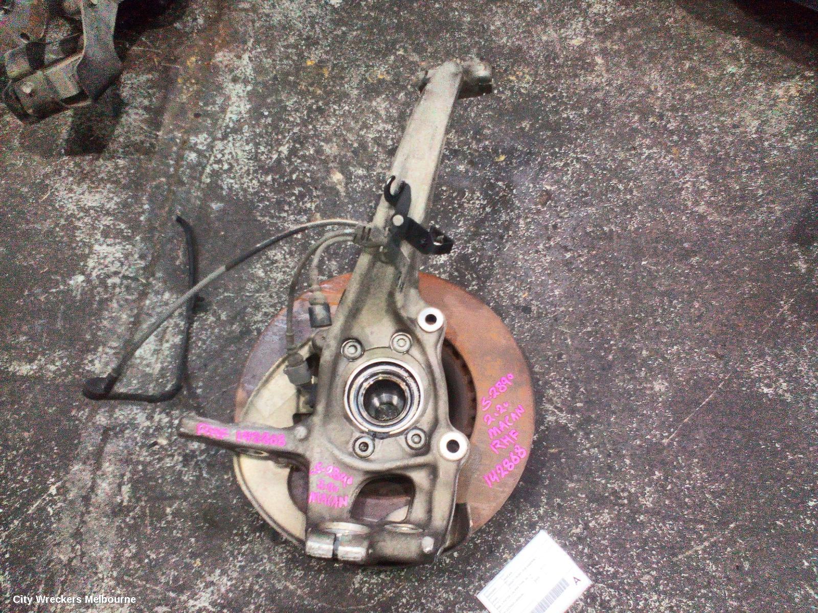 PORSCHE MACAN RIGHT FRONT HUB ASSEMBLY, 95B, 4 PISTON CALIPER TYPE, 06/2014 ONWARDS