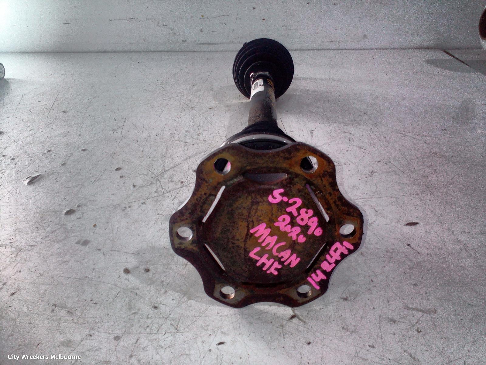 PORSCHE MACAN LEFT DRIVESHAFT, FRONT, PETROL, 95B, 06/2014 ONWARDS