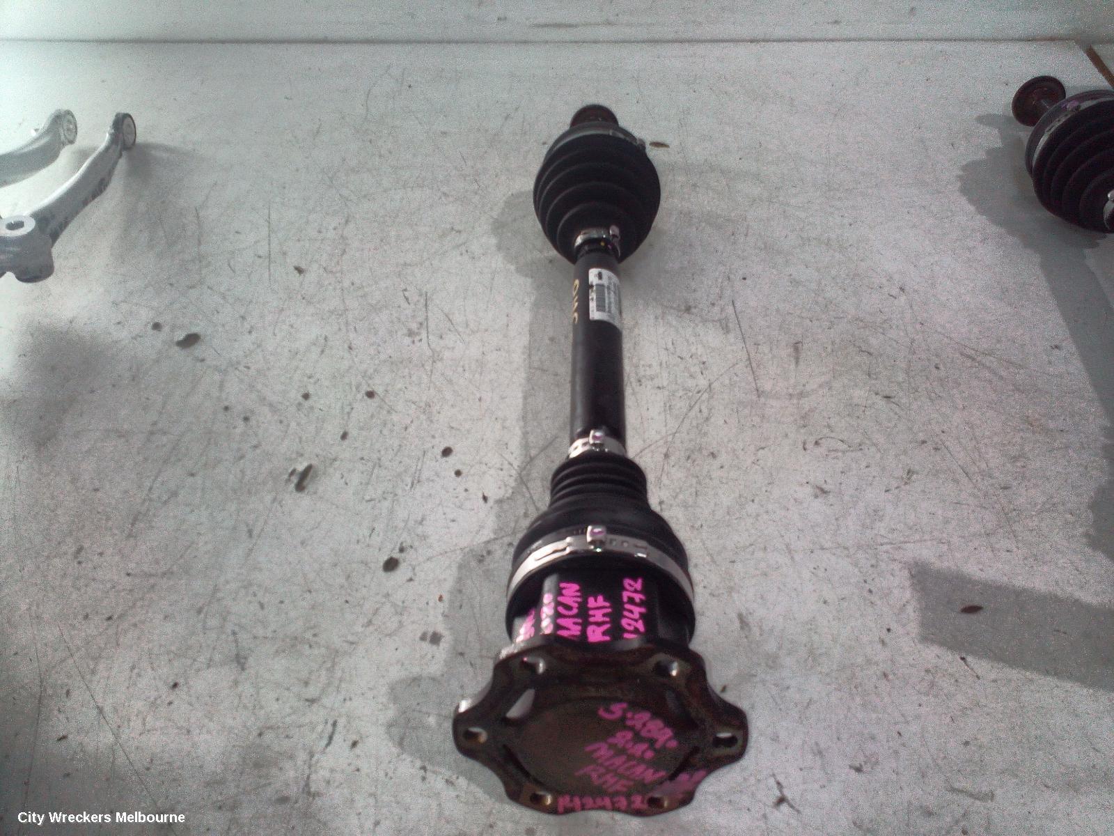 PORSCHE MACAN RIGHT DRIVESHAFT, FRONT, PETROL, 95B, 06/2014 ONWARDS