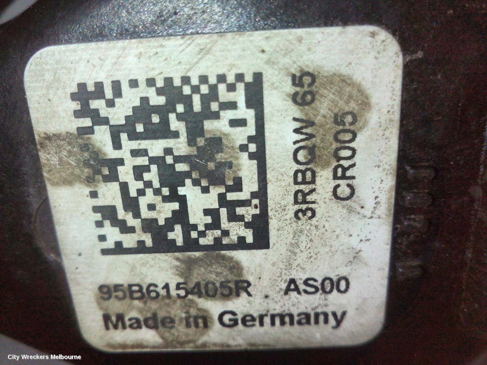 PORSCHE MACAN CALIPER, 95B, LH REAR, BLACK TYPE, 06/2014 ONWARDS
