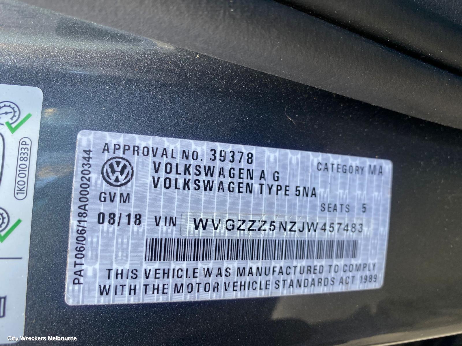 VOLKSWAGEN TIGUAN STARTER, PETROL, 2.0, BOSCH, CHHB/CZPA/DGVA/CXDA/DSFE CODE, 5NA, 06/2016 ONWARDS