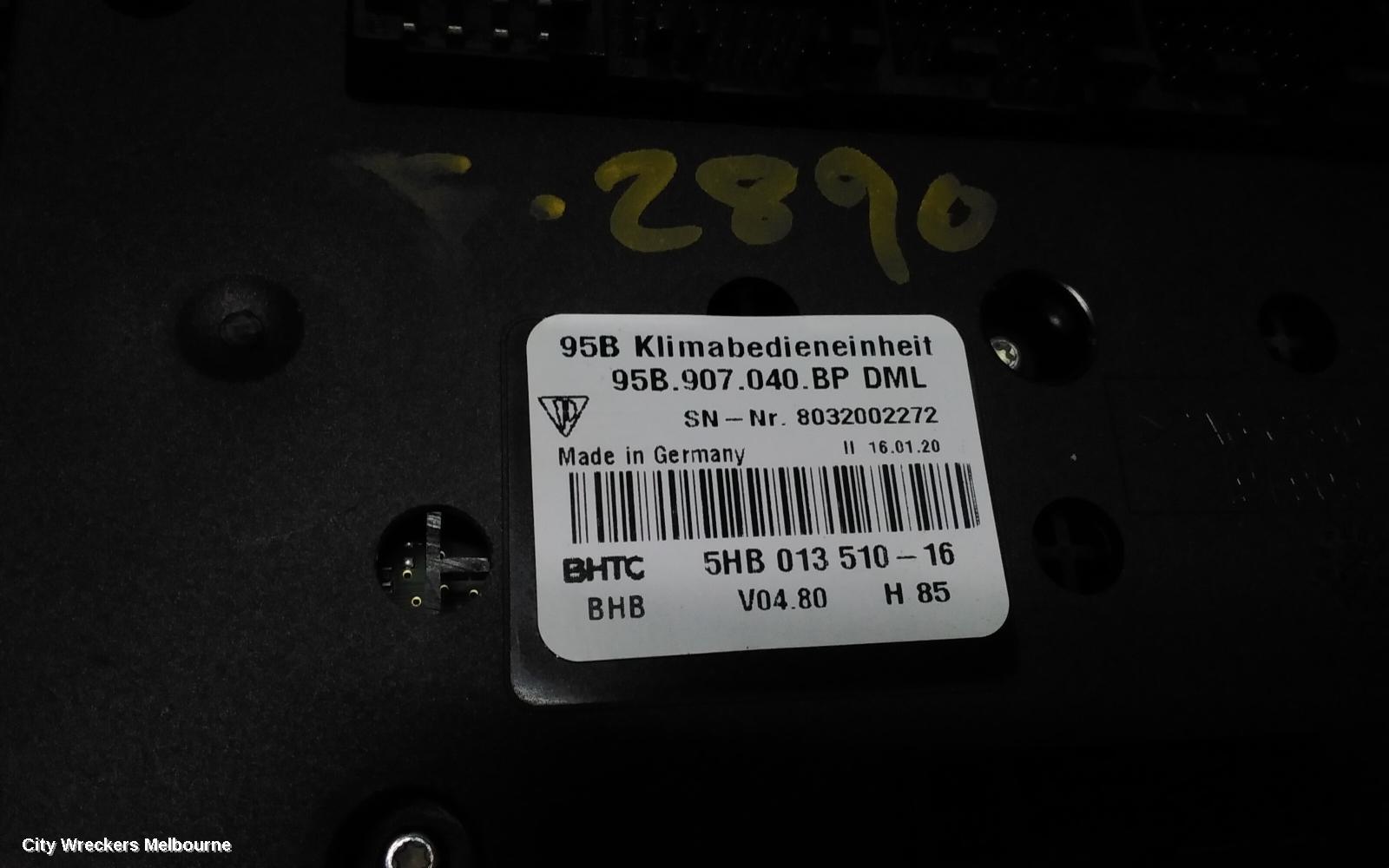 PORSCHE MACAN HEATER/AC CONTROLS, 95B, 06/2014 - 12/2025