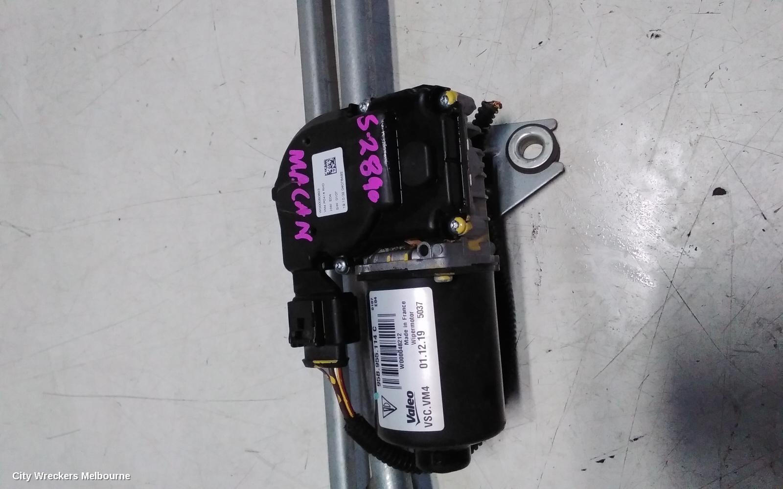 PORSCHE MACAN WIPER MOTOR, FRONT, 95B, 06/2014 ONWARDS