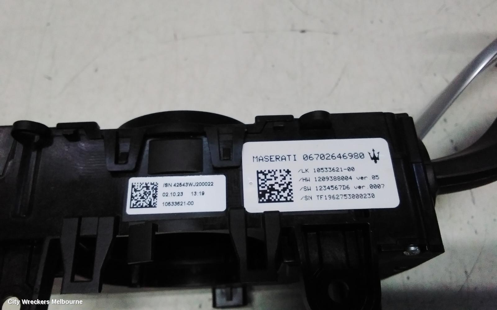 MASERATI GRECALE COMBINATION SWITCH, M182, 03/2022 ONWARDS