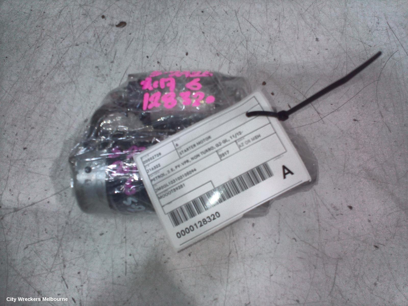MAZDA 6 STARTER, PETROL, 2.5, PY-VPR, NON TURBO, GJ-GL, 11/2012 ONWARDS
