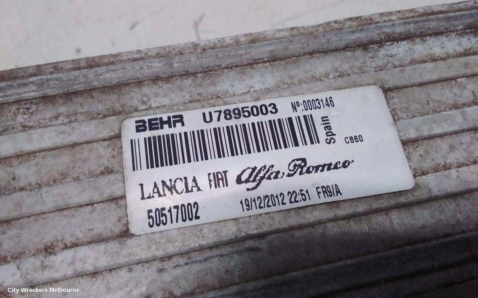 ALFA ROMEO GIULIETTA INTERCOOLER, 940 SERIES, 01/2011 - 12/2020