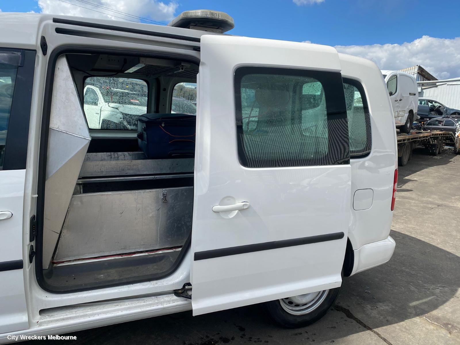 VOLKSWAGEN CADDY RIGHT REAR DOOR, 2K, LWB VAN/WAGON, W/ WINDOW TYPE, 12/2004 - 06/2015