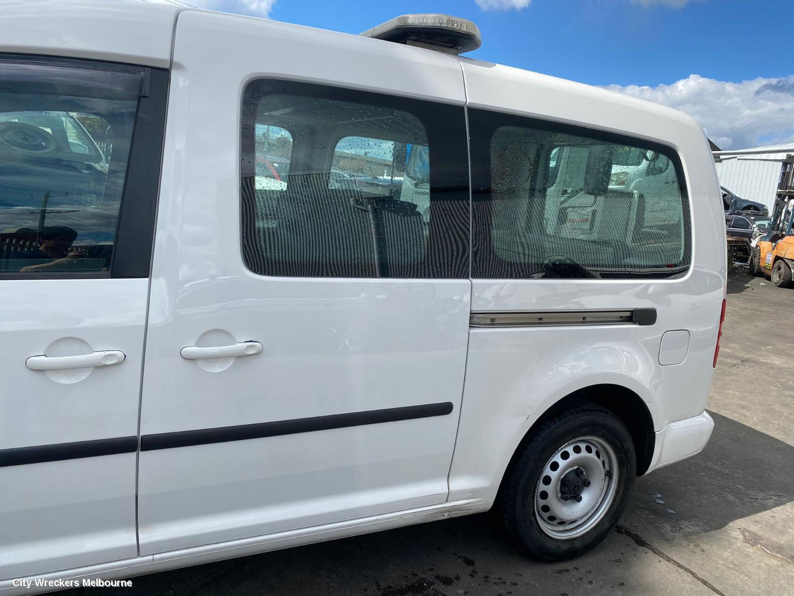 VOLKSWAGEN CADDY RIGHT REAR DOOR, 2K, LWB VAN/WAGON, W/ WINDOW TYPE, 12/2004 - 06/2015
