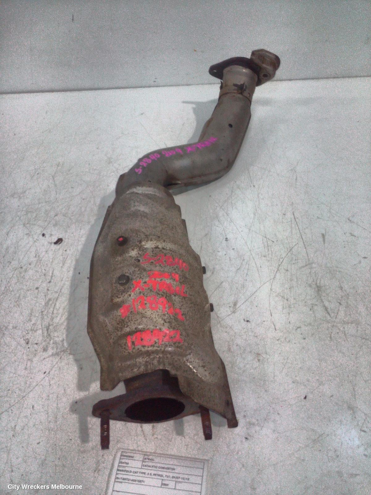 NISSAN XTRAIL CATALYTIC CONVERTER, UNDER CAR-CAT TYPE, 2.5, PETROL, T31, 09/2007 - 12/2013