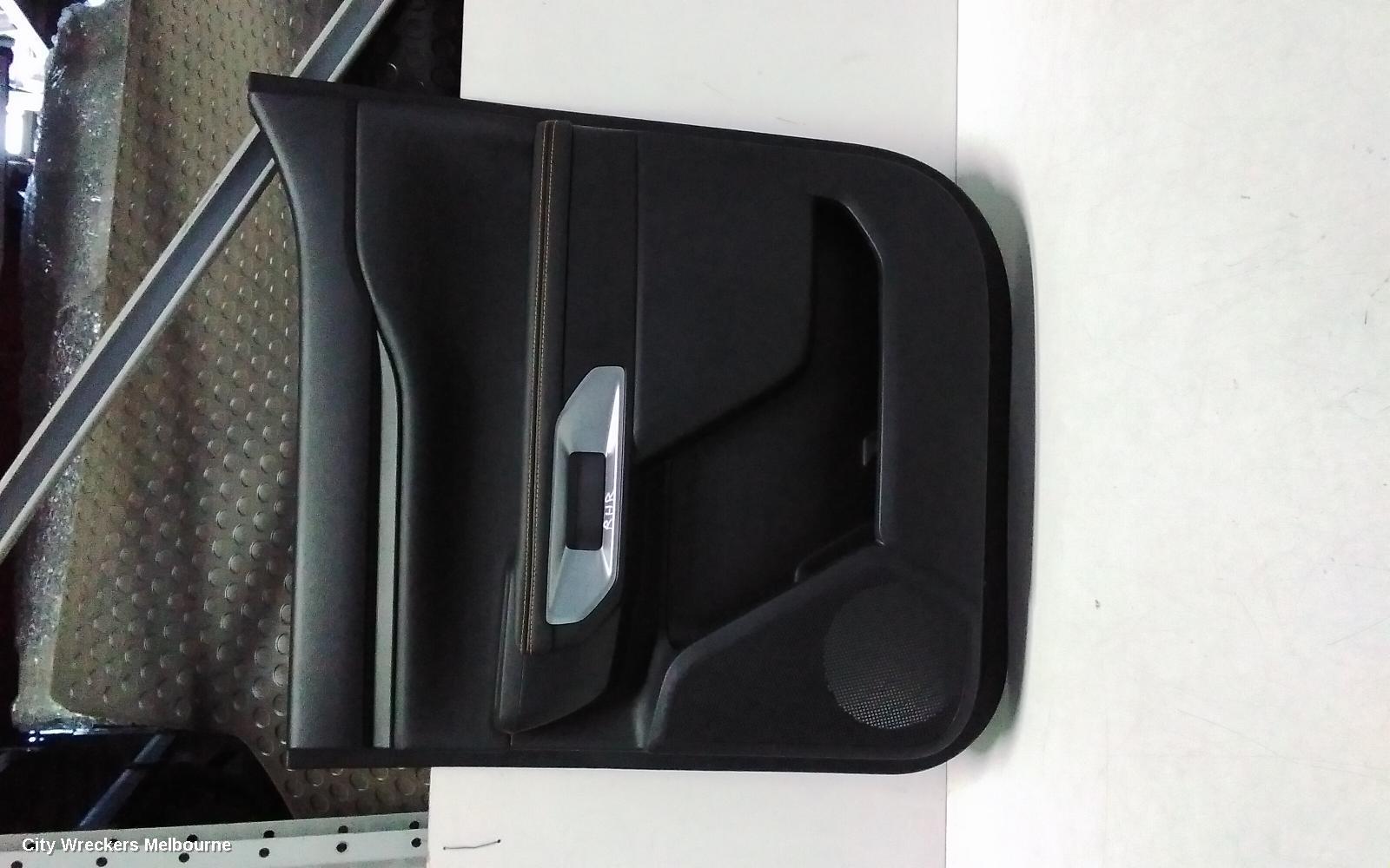 FORD RANGER DOOR TRIM, RA, RH REAR, LEATHER, BLACK, W/ ORANGE STITCHING, 05/2022 ONWARDS