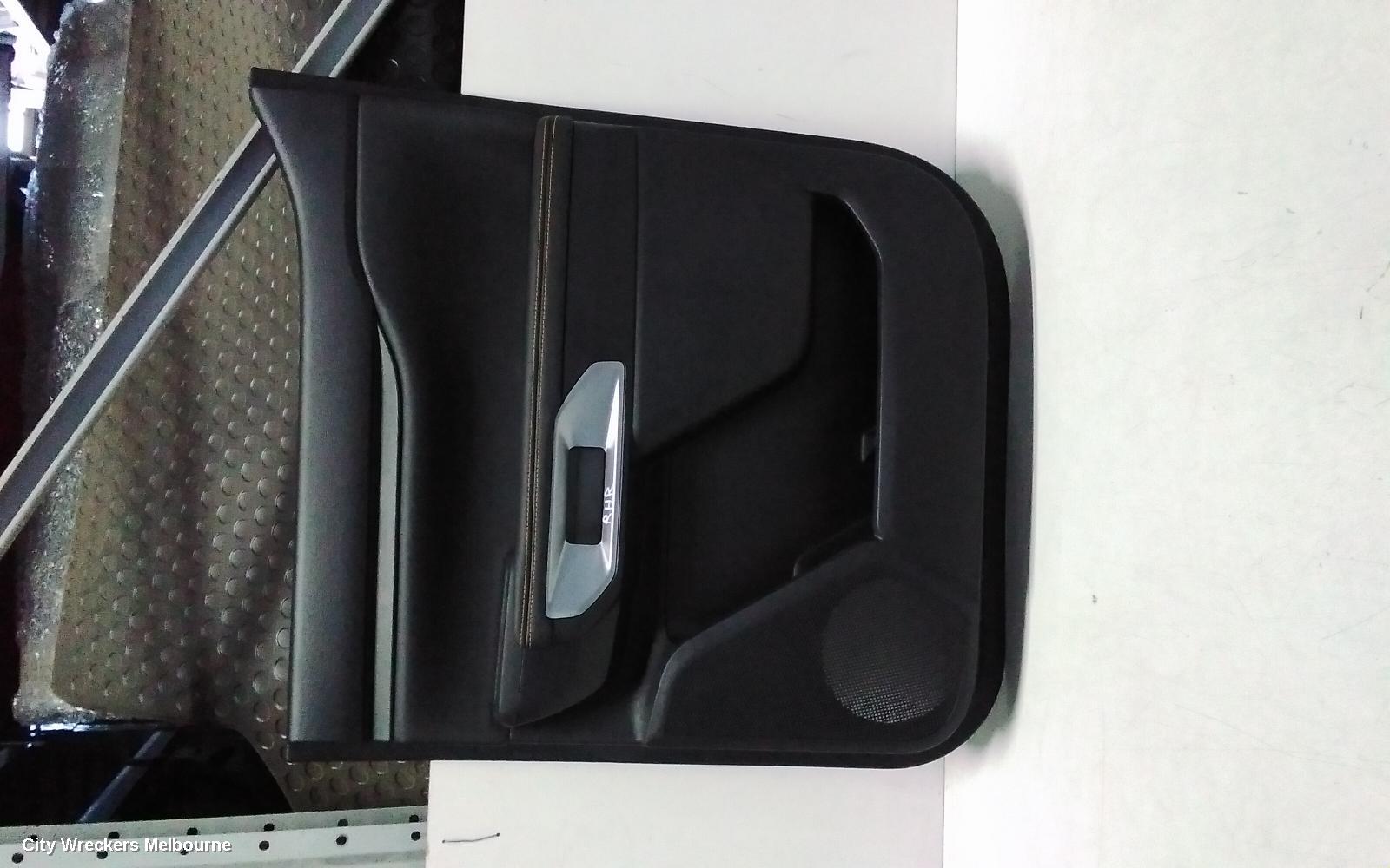 FORD RANGER DOOR TRIM, RA, RH REAR, LEATHER, BLACK, W/ ORANGE STITCHING, 05/2022 ONWARDS