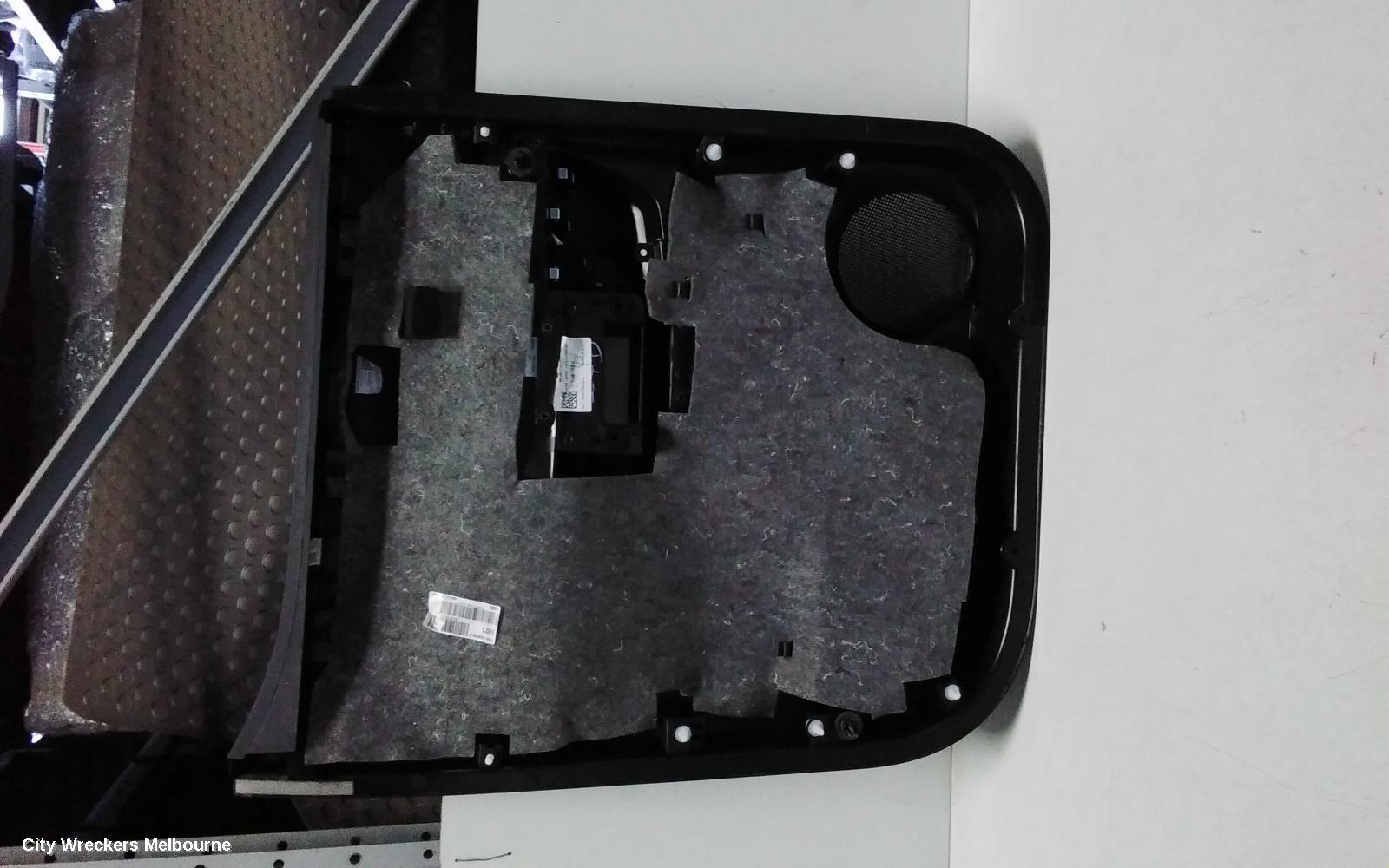 FORD RANGER DOOR TRIM, RA, RH REAR, LEATHER, BLACK, W/ ORANGE STITCHING, 05/2022 ONWARDS
