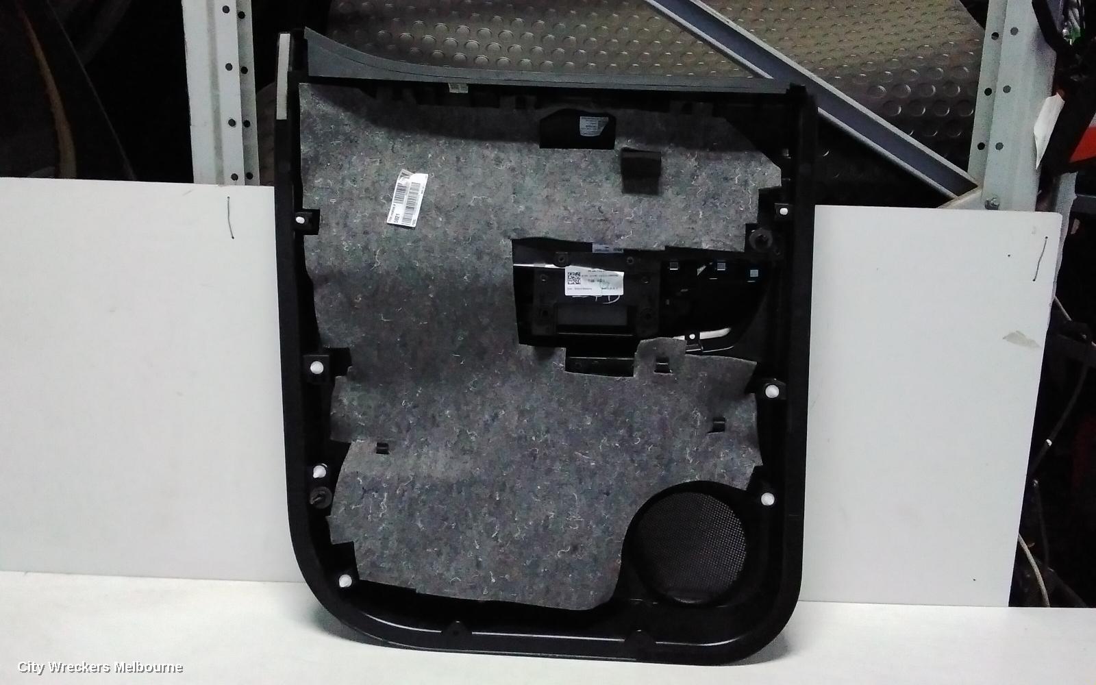 FORD RANGER DOOR TRIM, RA, RH REAR, LEATHER, BLACK, W/ ORANGE STITCHING, 05/2022 ONWARDS