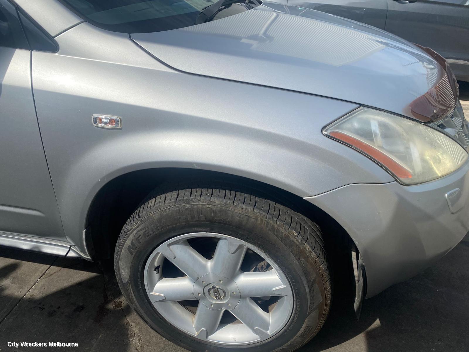 NISSAN MURANO LEFT HEADLAMP, Z50, 05/2002 - 12/2008