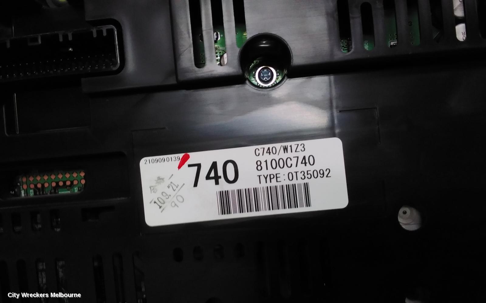 MITSUBISHI OUTLANDER INSTRUMENT CLUSTER, PETROL, AUTO T/M, DIGITAL TYPE, 12.3IN, ZM, 08/2021 ONWARDS