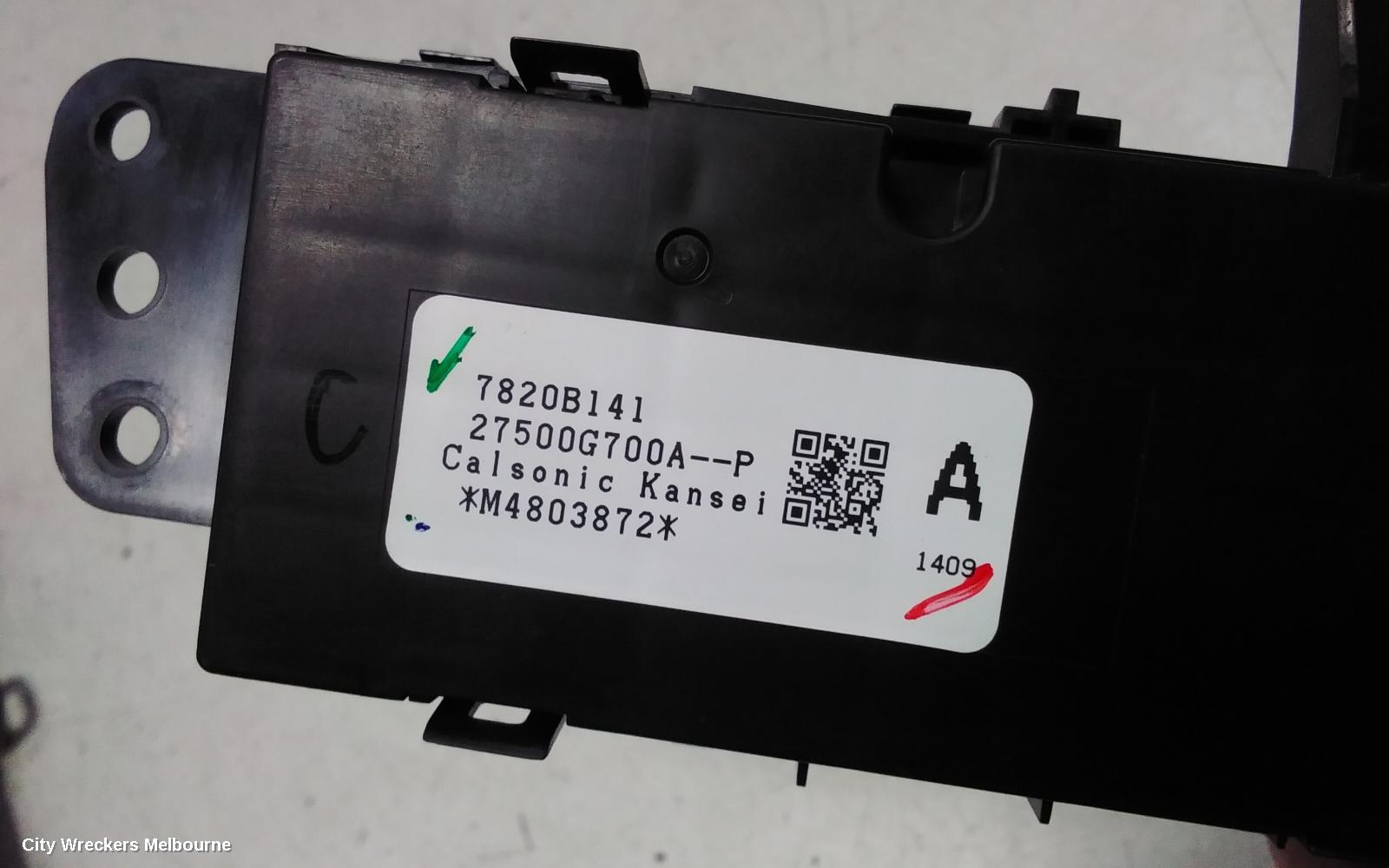 MITSUBISHI OUTLANDER HEATER/AC CONTROLS, DUAL ZONE CLIMATE CONTROL TYPE, ZM, 08/2021 ONWARDS