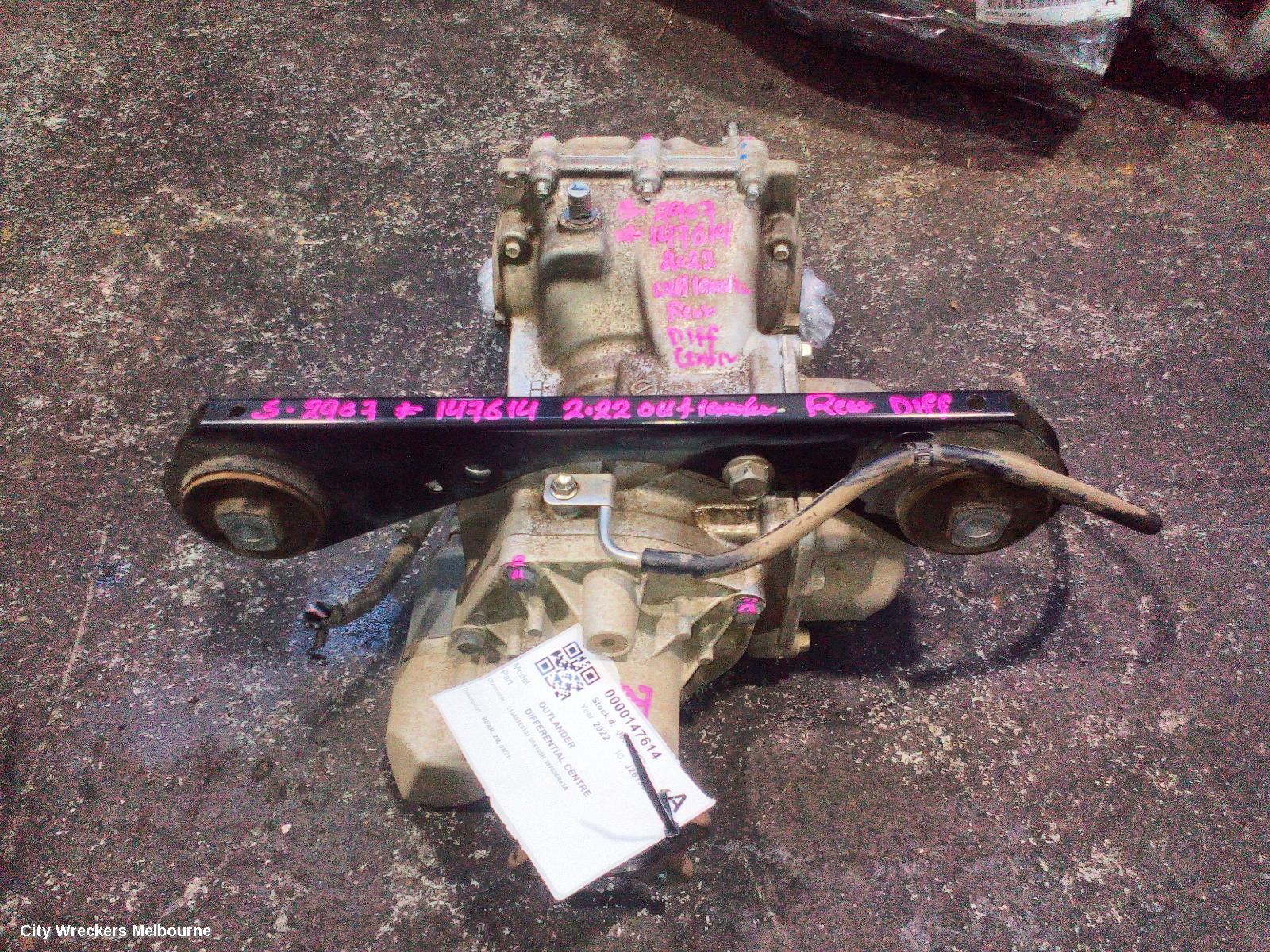 MITSUBISHI OUTLANDER DIFFERENTIAL CENTRE, REAR, ZM, 08/2021 ONWARDS