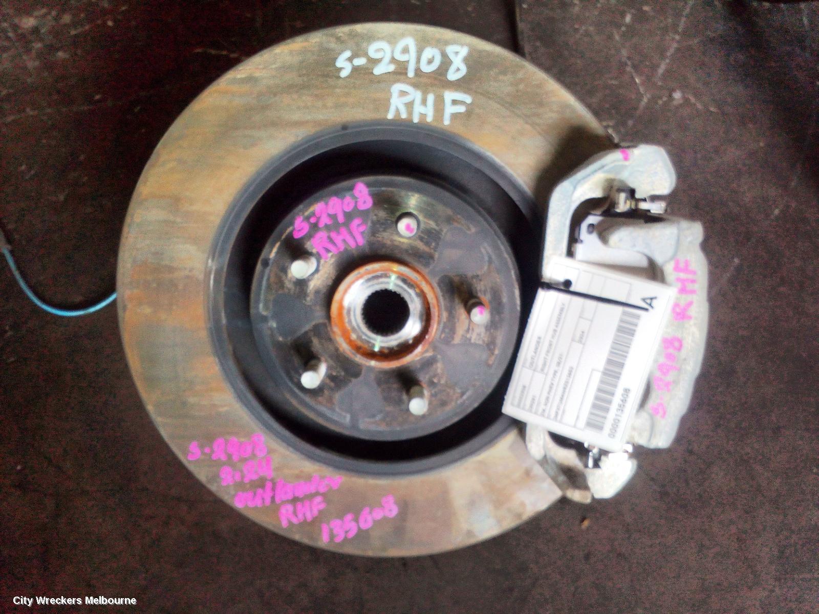 MITSUBISHI OUTLANDER RIGHT FRONT HUB ASSEMBLY, ZM, NON PHEV TYPE, 08/2021 ONWARDS