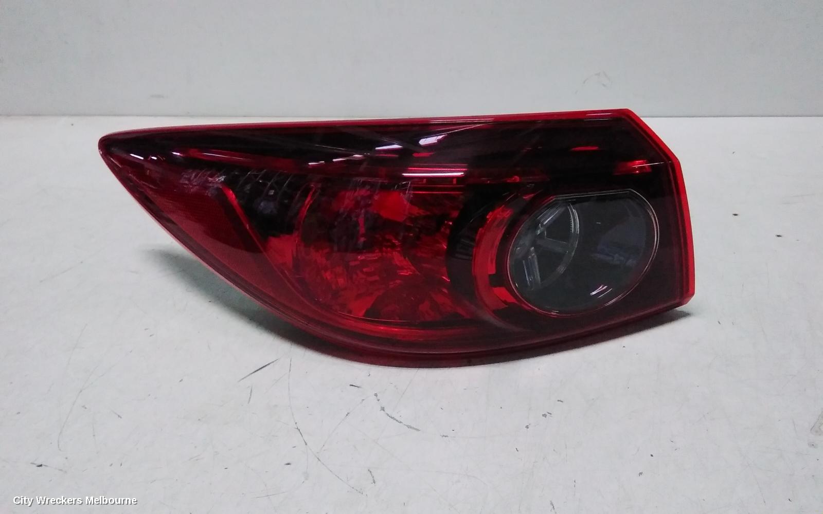 MAZDA 3 LEFT TAILLIGHT, BM-BN, SEDAN, NON LED TYPE, 11/2013 - 02/2019