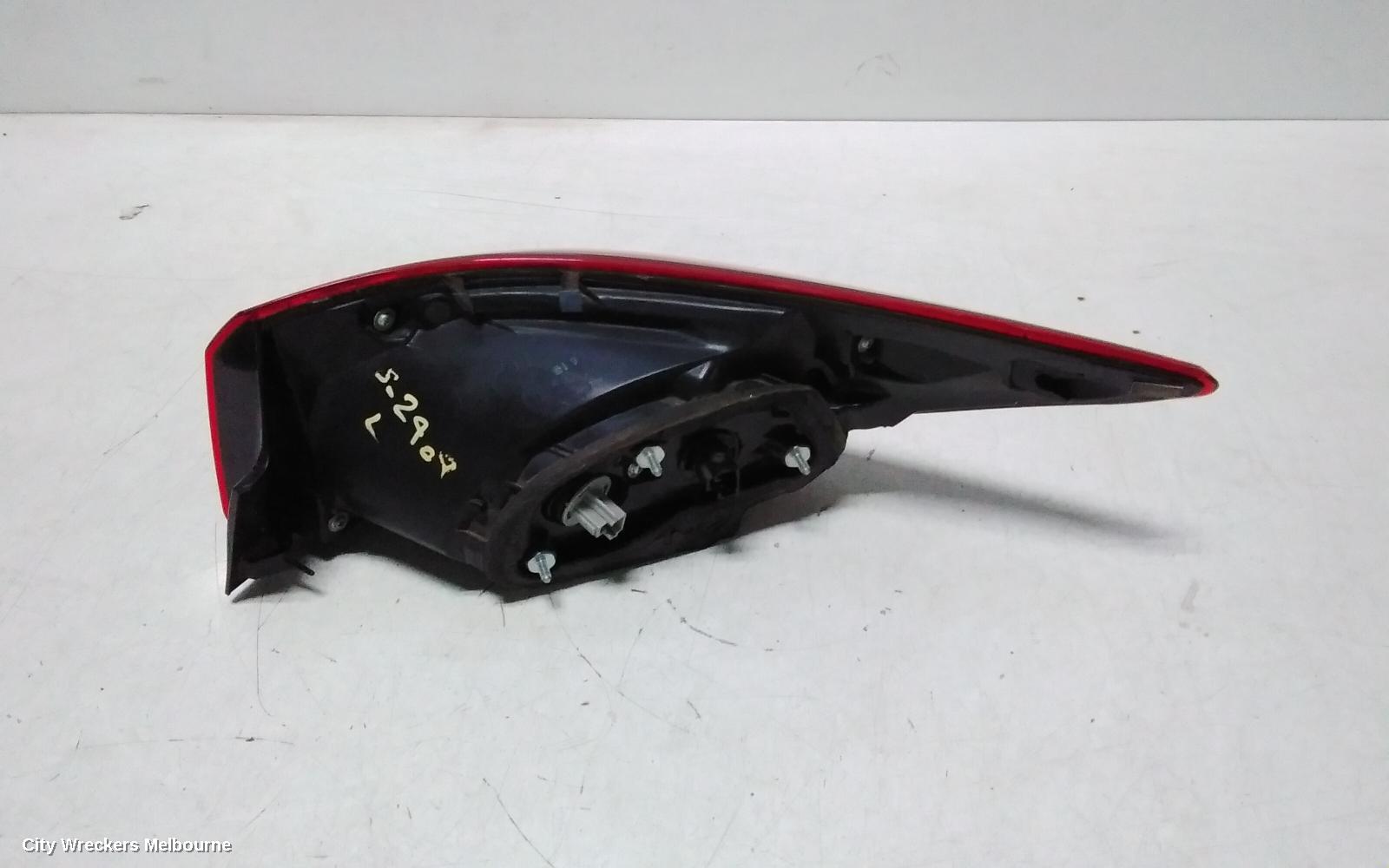 MAZDA 3 LEFT TAILLIGHT, BM-BN, SEDAN, NON LED TYPE, 11/2013 - 02/2019