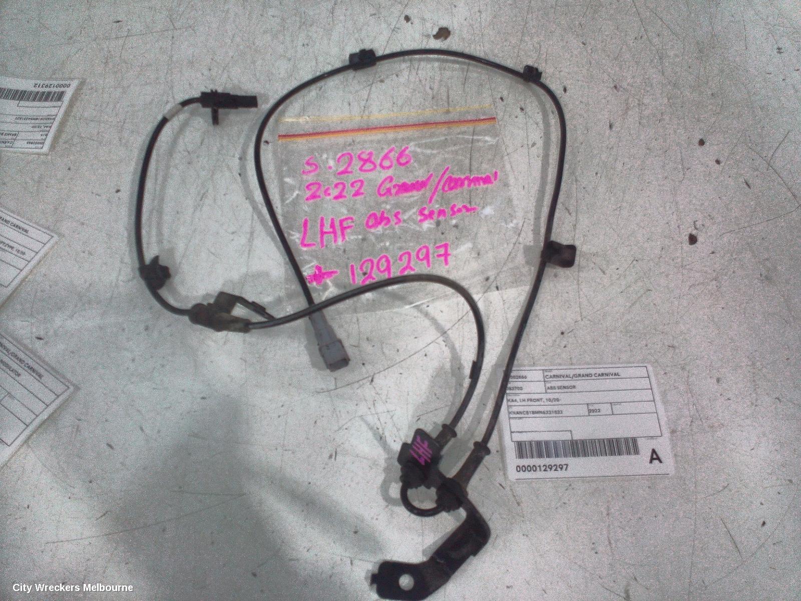 KIA CARNIVAL/GRAND CARNIVAL ABS SENSOR, KA4, LH FRONT, 10/2020 ONWARDS