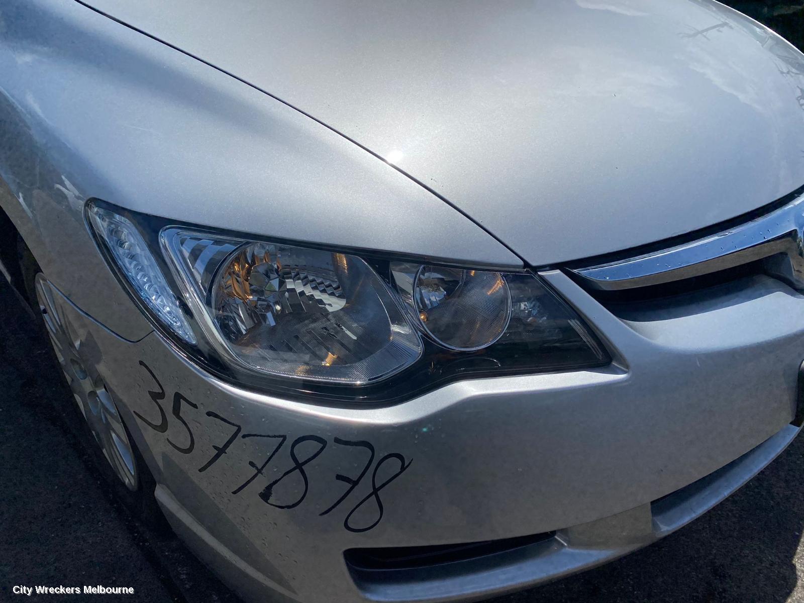 HONDA CIVIC RIGHT HEADLAMP, 8TH GEN, SEDAN, 02/2006 - 12/2008