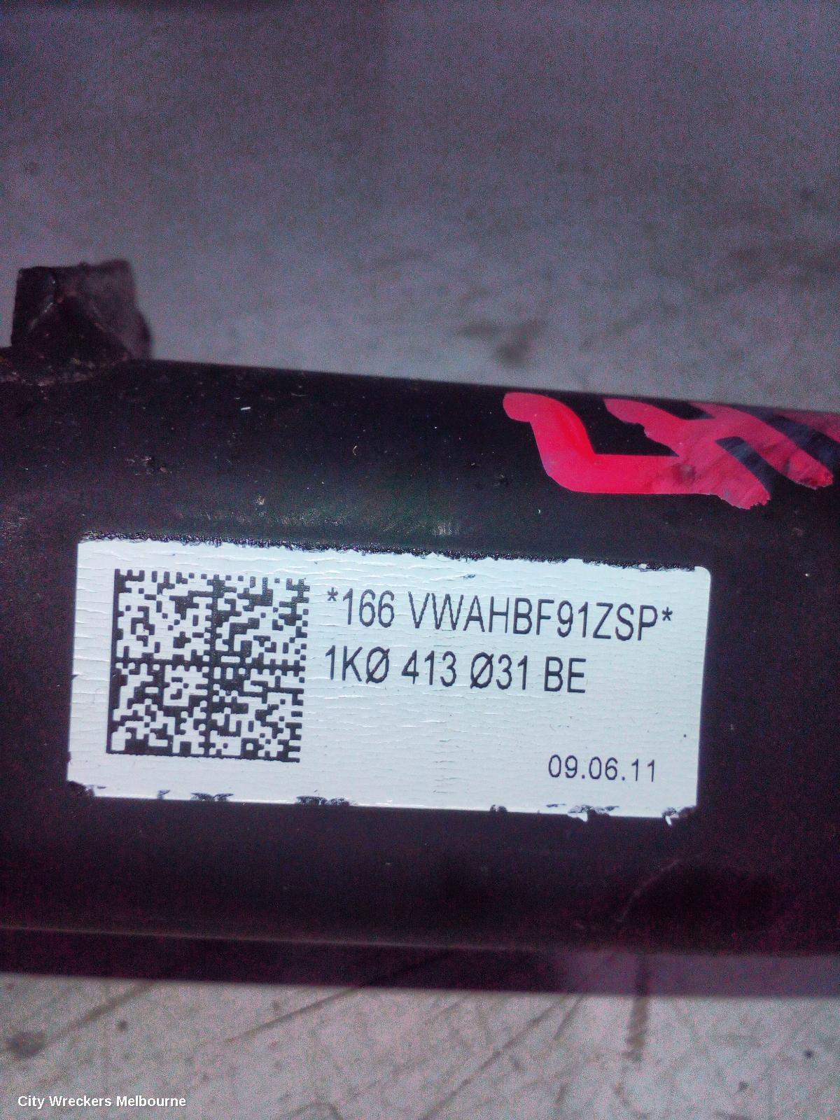 VOLKSWAGEN GOLF LEFT FRONT STRUT, GEN 6, HATCH, STANDARD TYPE, 10/2008 - 04/2013