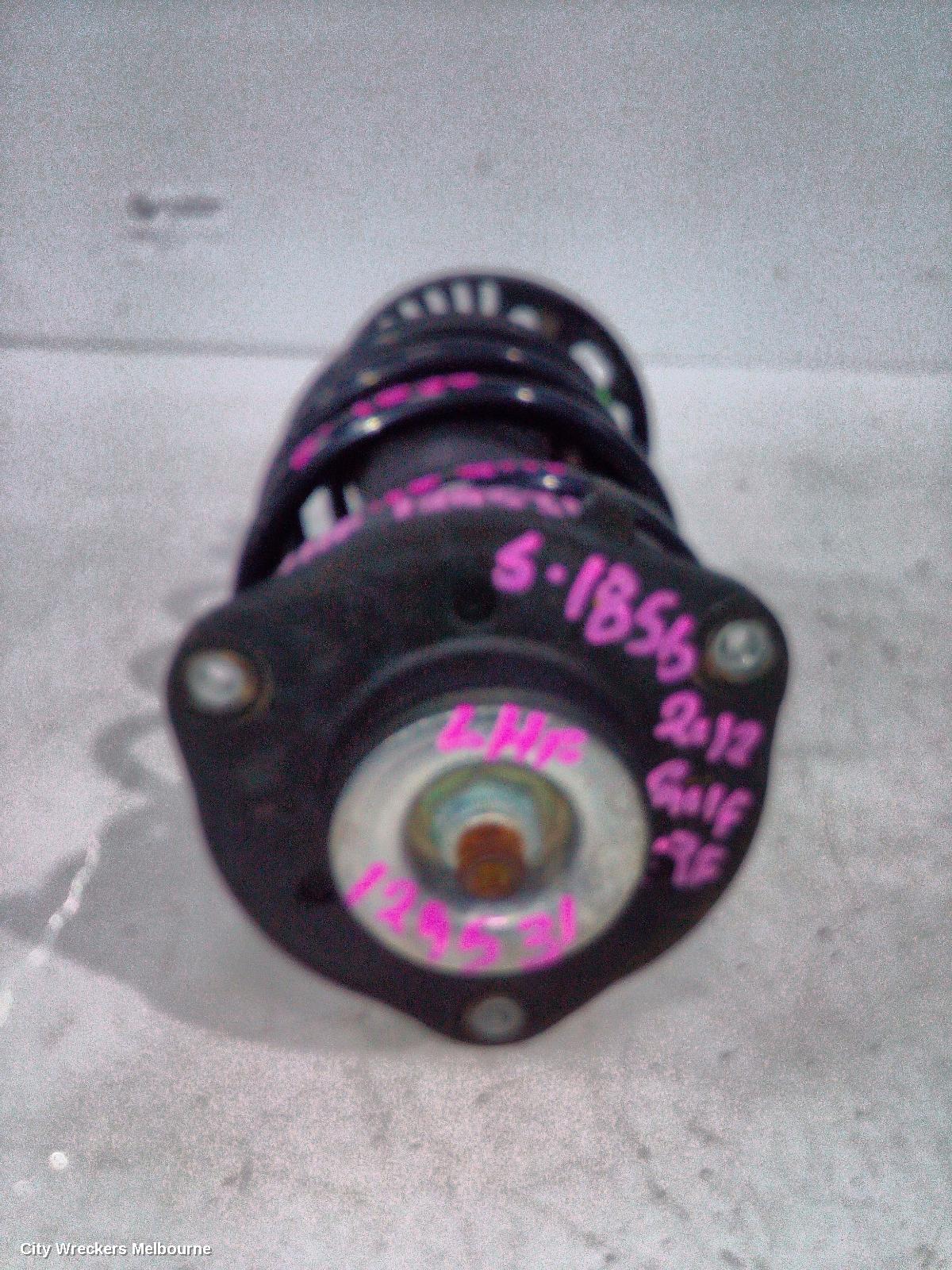 VOLKSWAGEN GOLF LEFT FRONT STRUT, GEN 6, HATCH, STANDARD TYPE, 10/2008 - 04/2013