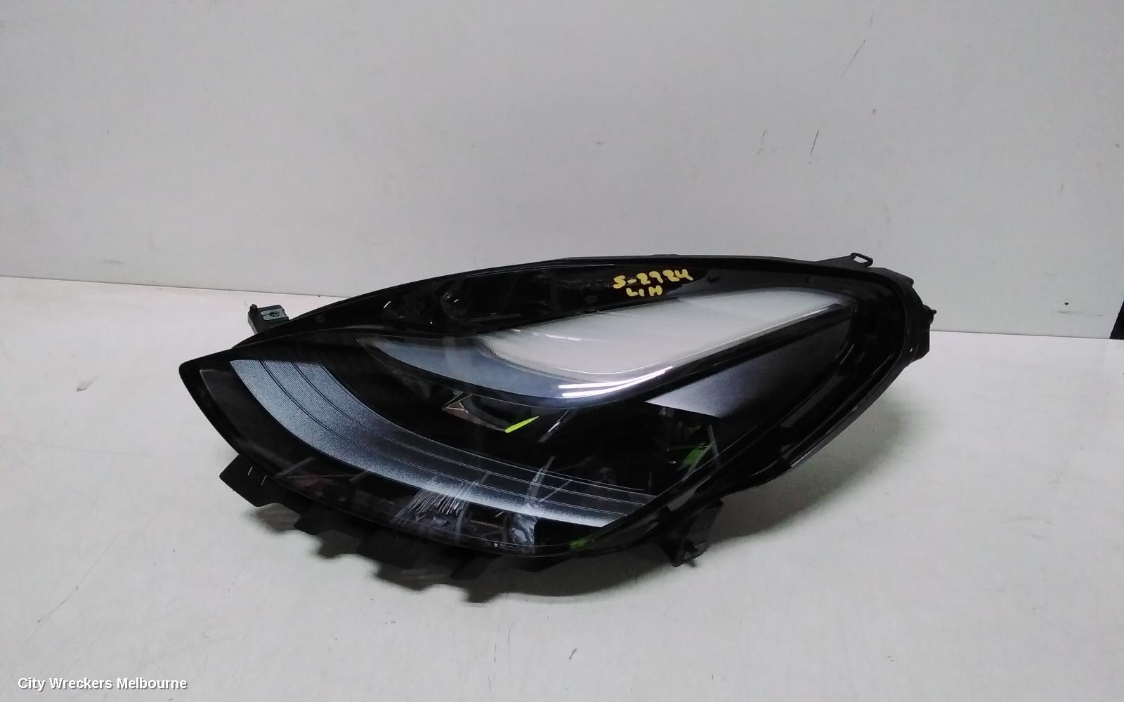 TESLA MODEL 3 LEFT HEADLAMP, W/ LED TYPE, PROJECTOR TYPE, 1ST GEN, 02/2021 - 08/2023