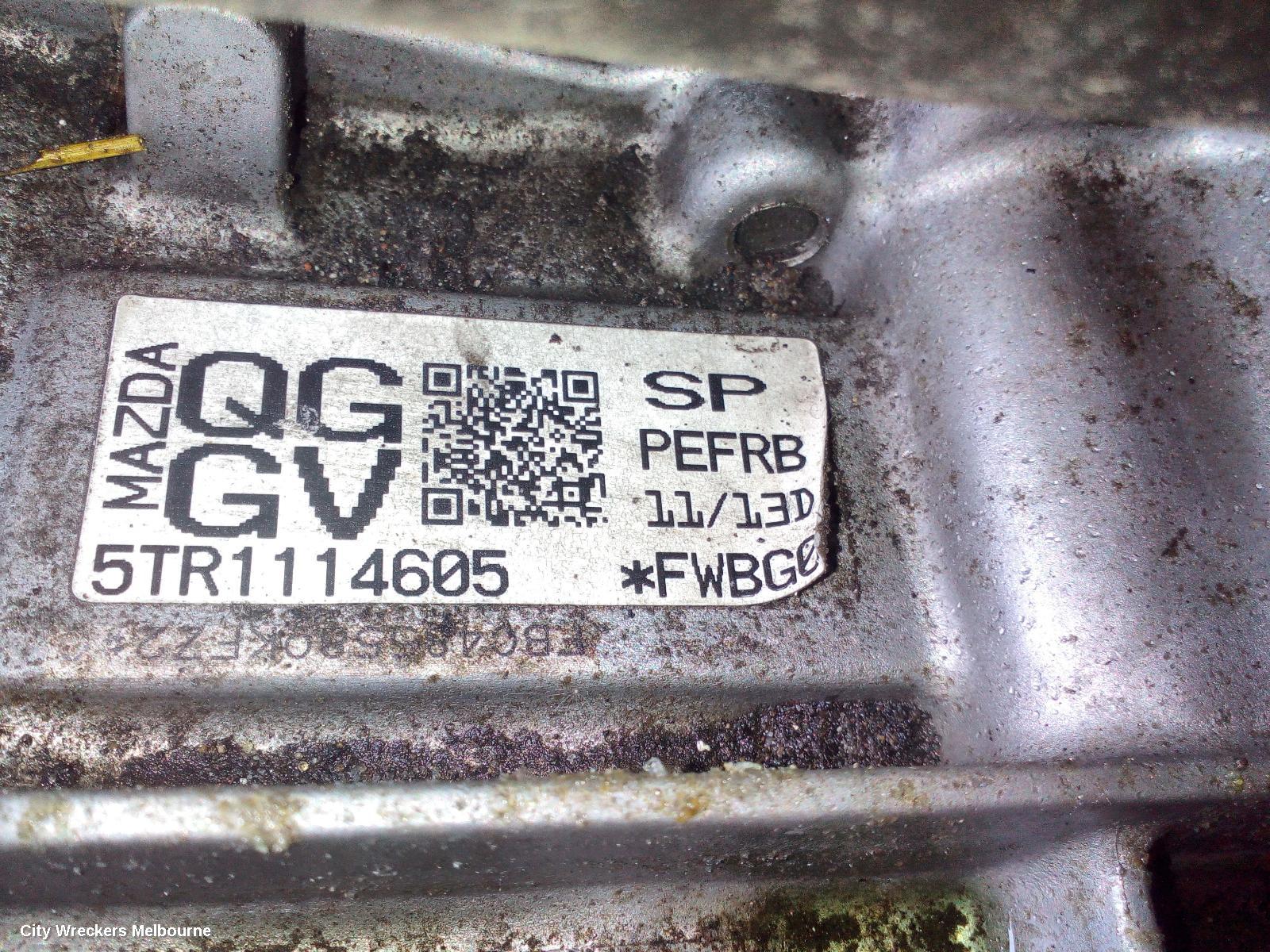 MAZDA 3 TRANS/GEARBOX, AUTO, PETROL, 2.0, BM, 11/2013 - 05/2016