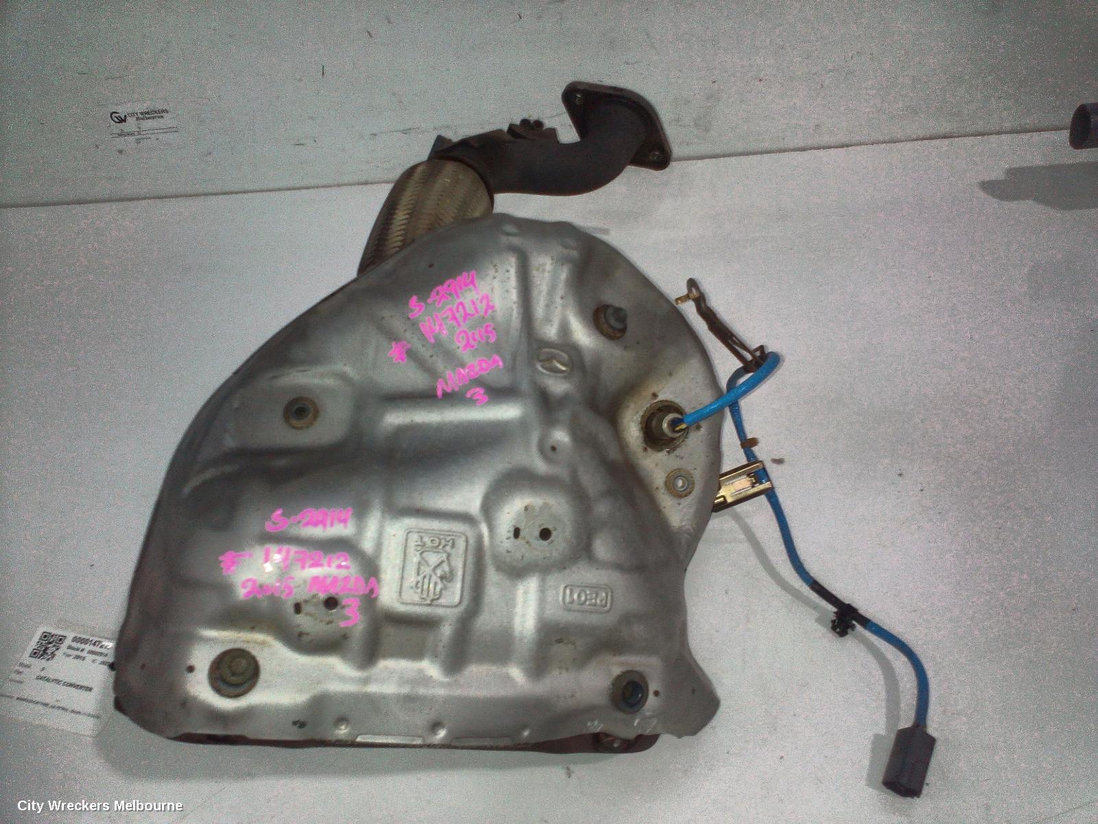 MAZDA 3 CATALYTIC CONVERTER, MANIFOLD-CAT TYPE, 2.0, PETROL, BM-BN, 11/2013 - 02/2019