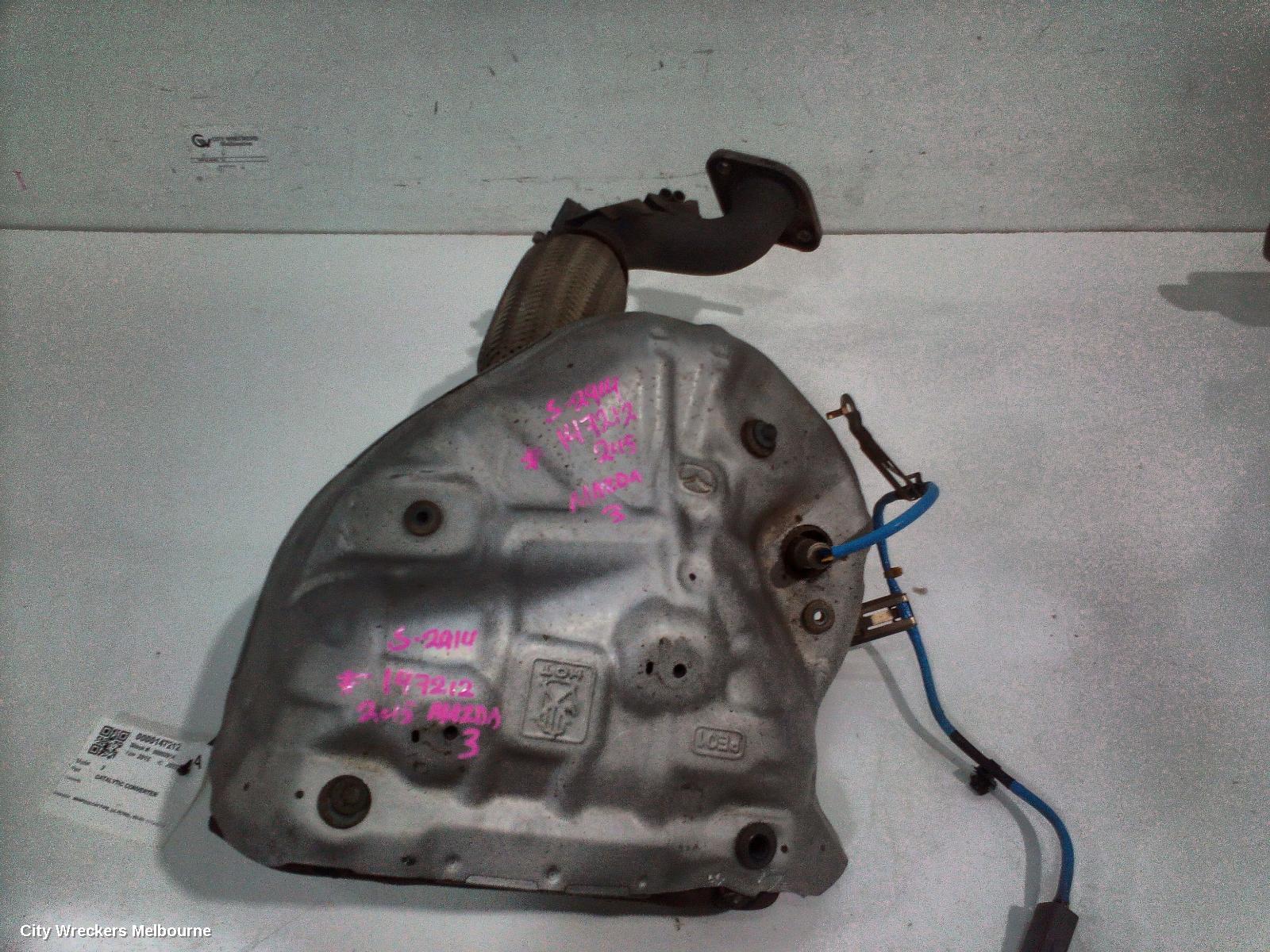 MAZDA 3 CATALYTIC CONVERTER, MANIFOLD-CAT TYPE, 2.0, PETROL, BM-BN, 11/2013 - 02/2019