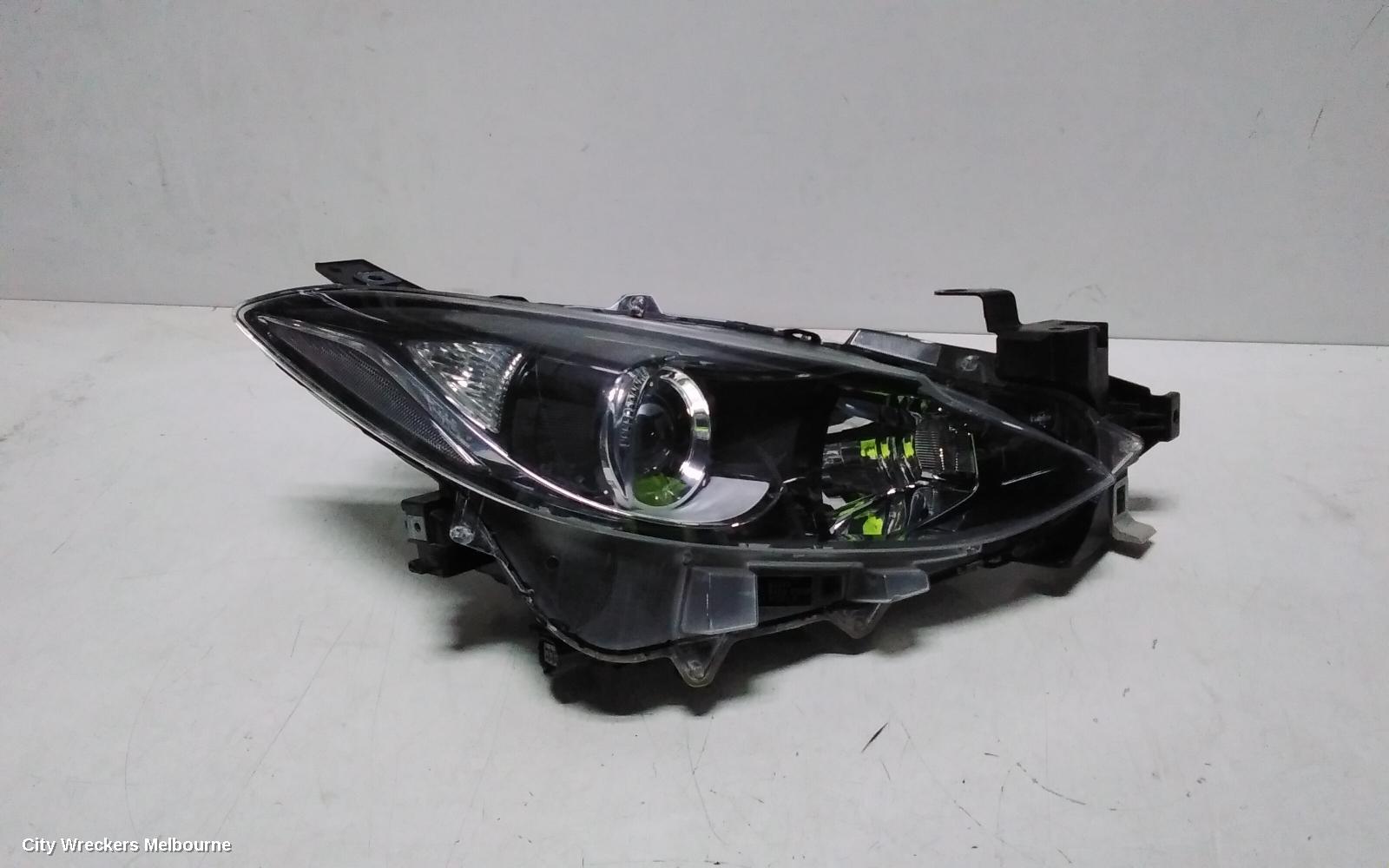 MAZDA 3 RIGHT HEADLAMP, BM, NEO/MAXX/TOURING/SP25, HALOGEN TYPE, 11/2013 - 05/2016