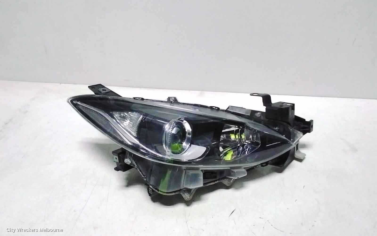 MAZDA 3 RIGHT HEADLAMP, BM, NEO/MAXX/TOURING/SP25, HALOGEN TYPE, 11/2013 - 05/2016