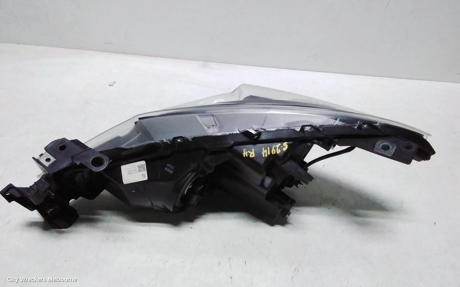 MAZDA 3 RIGHT HEADLAMP, BM, NEO/MAXX/TOURING/SP25, HALOGEN TYPE, 11/2013 - 05/2016