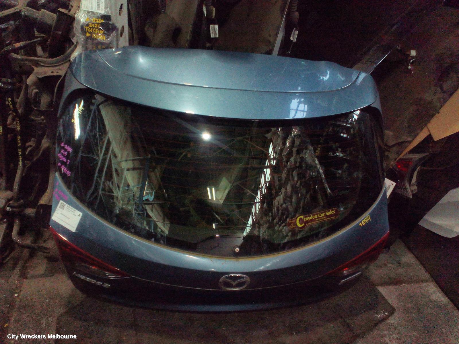 MAZDA 3 BOOTLID/TAILGATE, TAILGATE, BM-BN, NON REVERSE CAMERA, 11/2013 - 02/2019