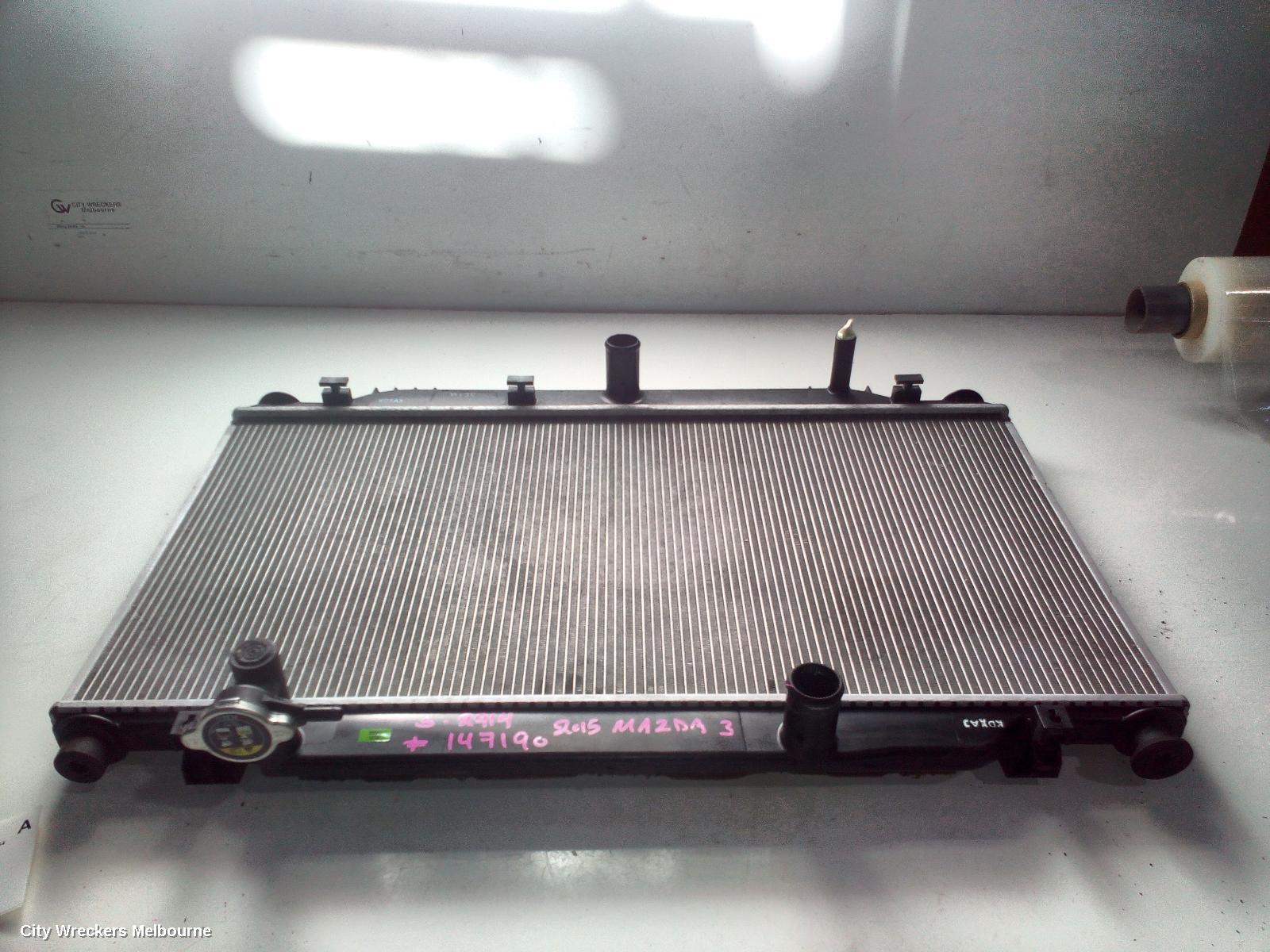 MAZDA 3 RADIATOR, AUTO, 2.0/2.5, PETROL, BM-BN, 11/2013 - 02/2019