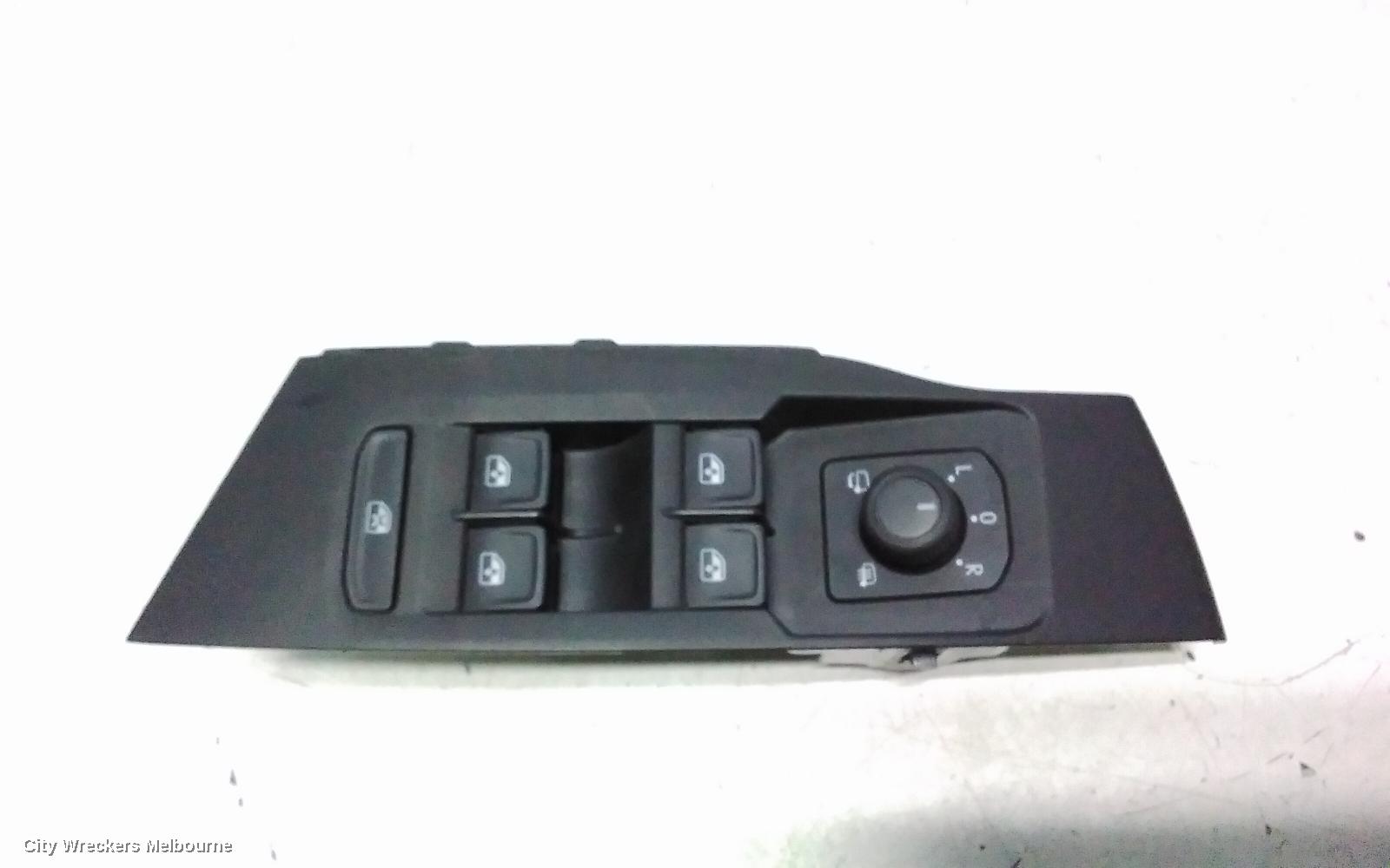 VOLKSWAGEN POLO PWR DR WIND SWITCH, AW-AE, RH FRONT (MASTER SWITCH), NON CHROME INSERT TYPE, 09/2017 ONWARDS