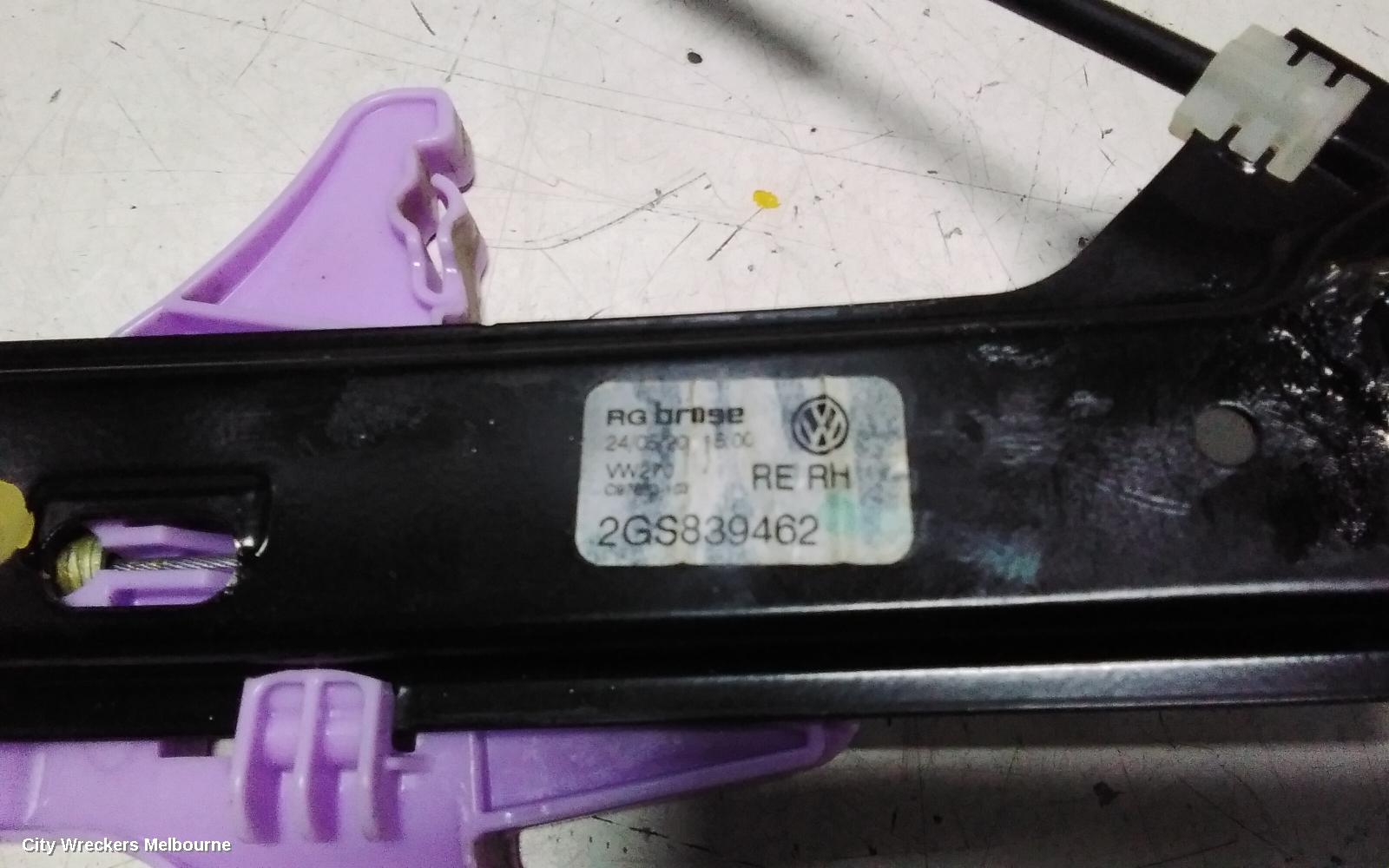 VOLKSWAGEN POLO RIGHT REAR WND REG/MOTOR, AW, 09/2017 ONWARDS