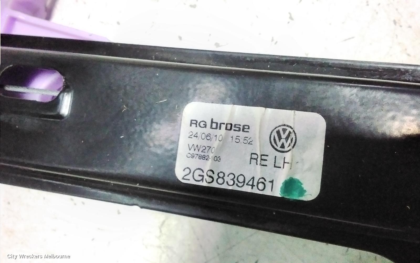 VOLKSWAGEN POLO LEFT REAR WND REG/MOTOR, AW, 09/2017 ONWARDS