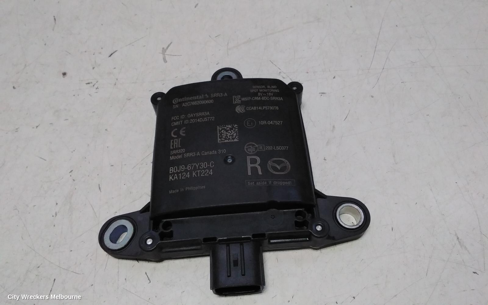 MAZDA 3 REVERSE CAMERA, BLIND SPOT MONITOR SENSOR (LH REAR BEHIND BUMPER), BP, 03/2019 ONWARDS