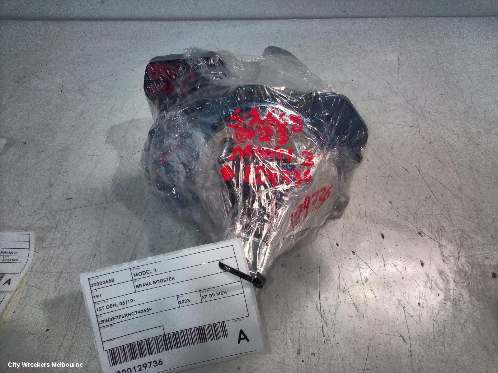 TESLA MODEL 3 BRAKE BOOSTER, 1ST GEN, 06/2019 ONWARDS