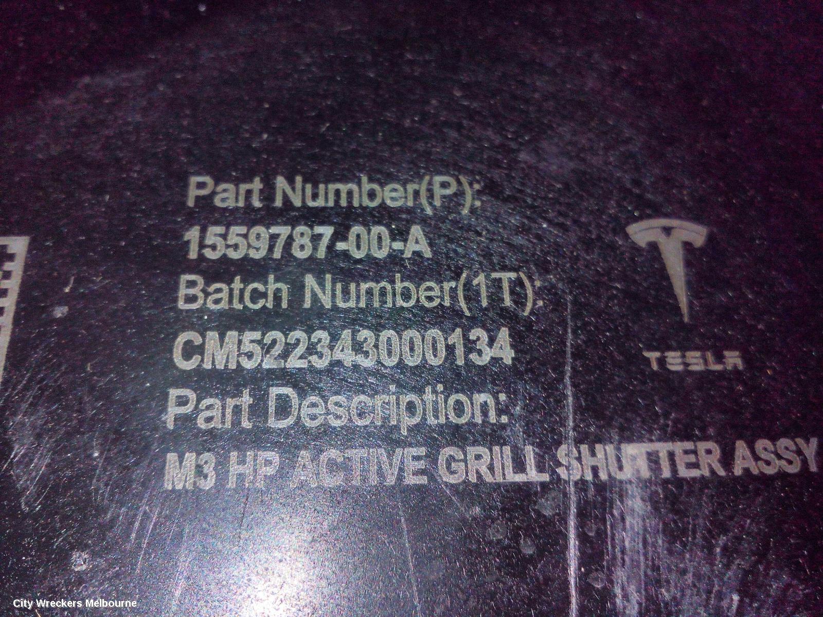 TESLA MODEL 3, 1ST GEN, 06/2019 ONWARDS, AIR SHUTTER: 129745